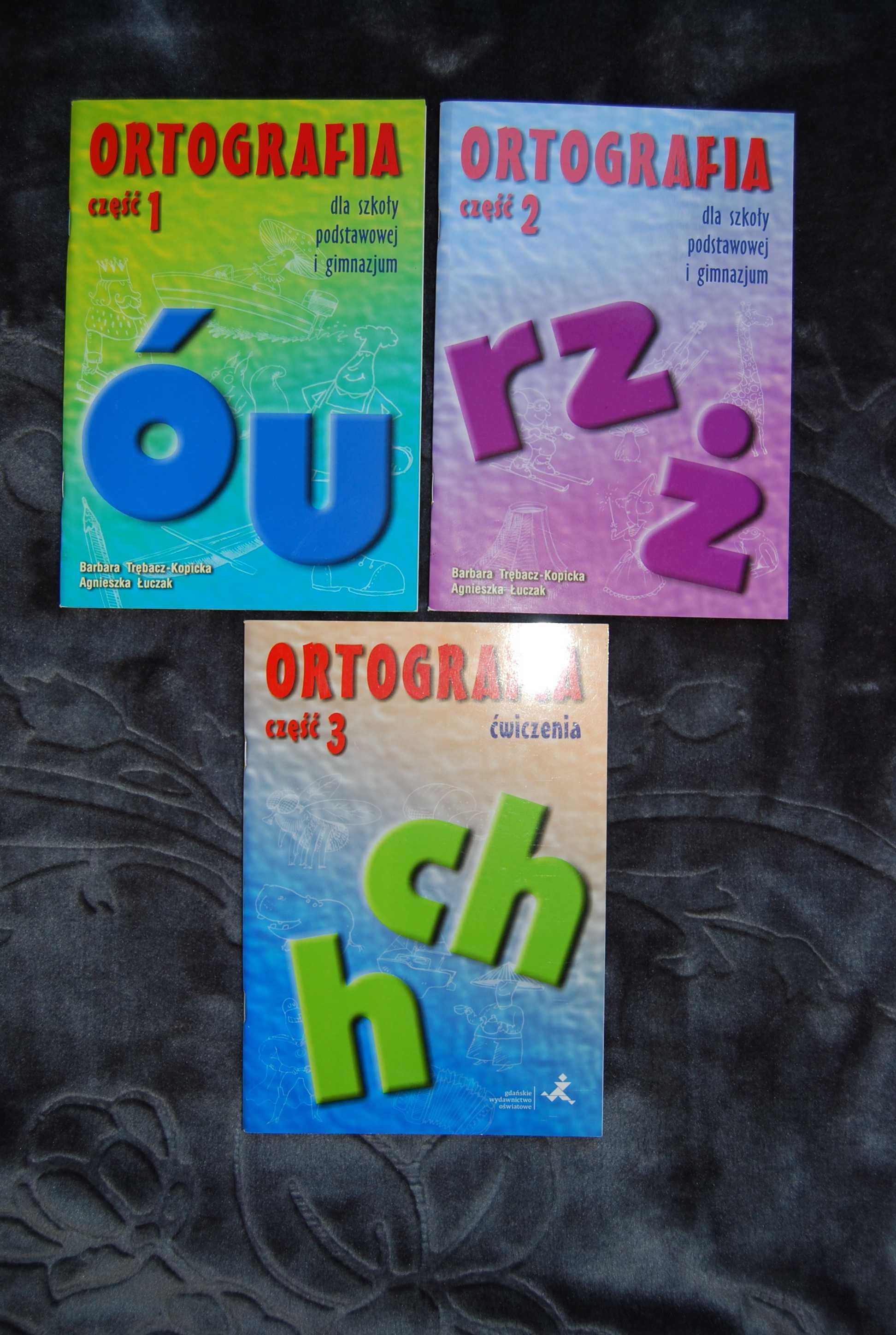 Ortografia dla SP  cz.1 u,ó cz.2 rz,ż cz.3 ch,h 3 kśiążki