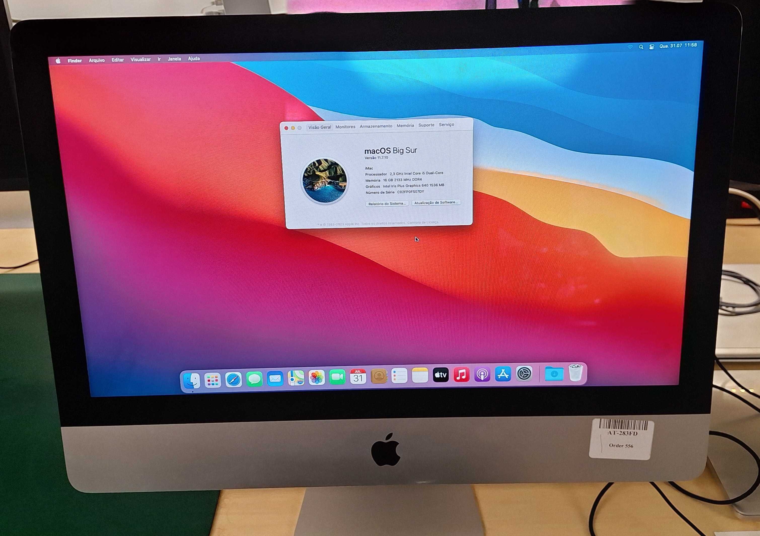 iMac 2017 21,5" Intel core i5/ 16 GB RAM/ 1 TB HDD