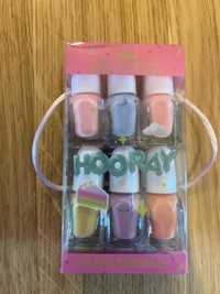 Lakiery pastelowe do paznokci zmywalne dla Dzieci Primark - 12 sztuk !