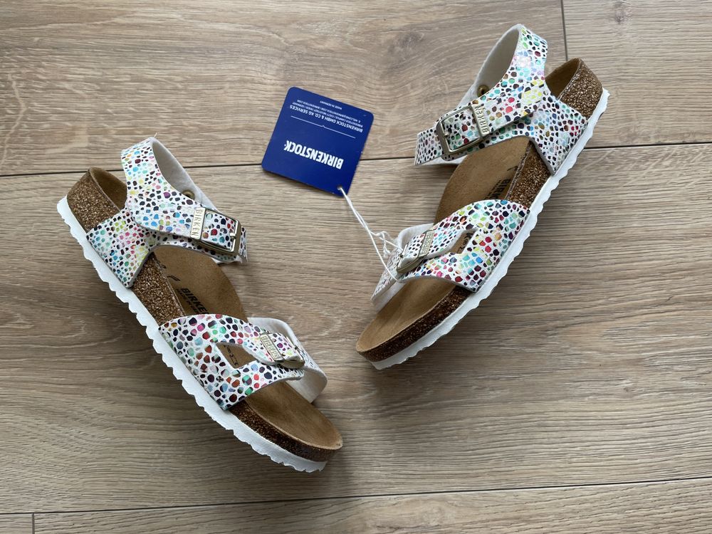 Birkenstock rio sandaly sandalki 32 skorzana wkladka na korku oryginal
