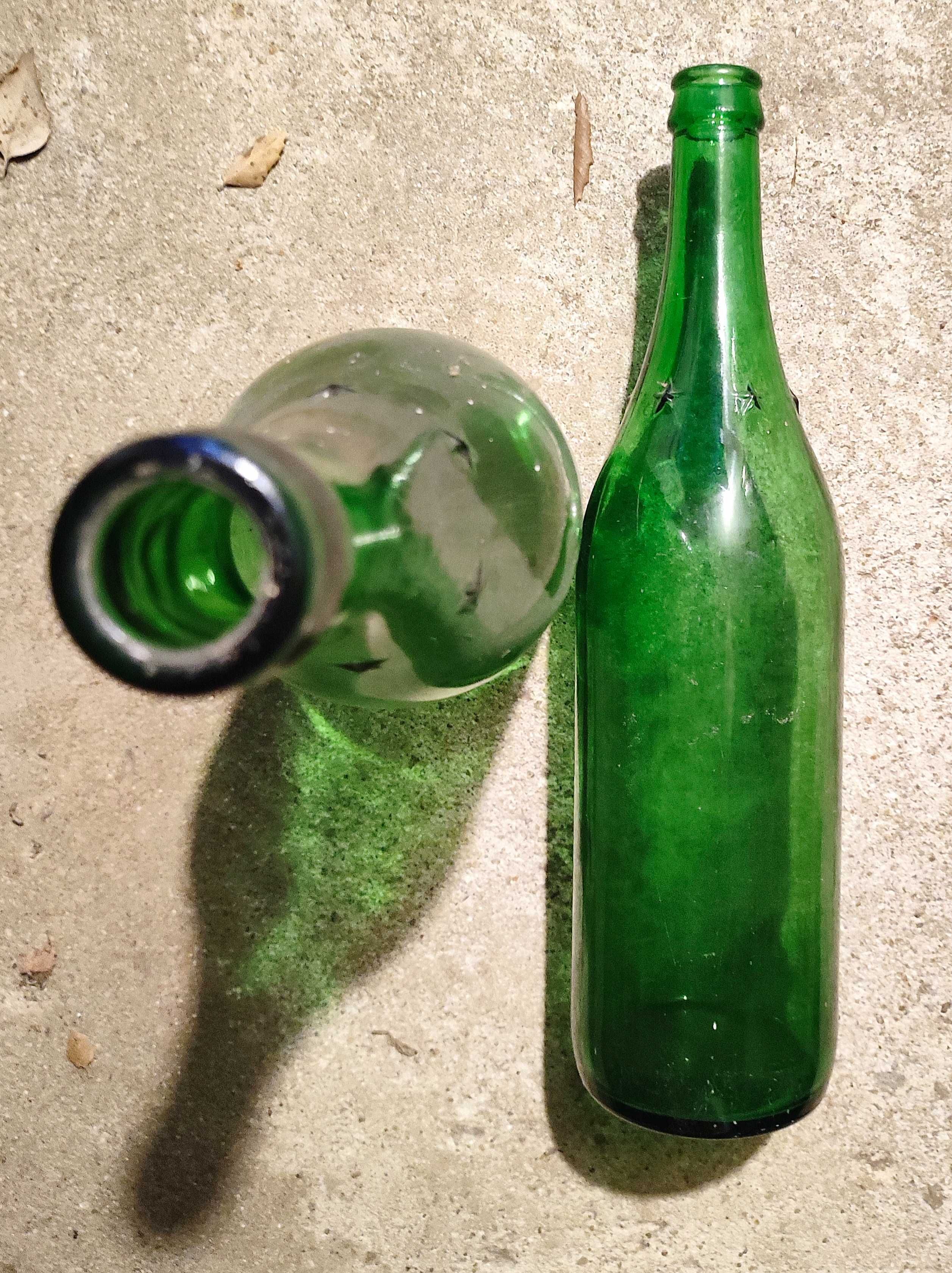 Garrafas vidro verde estrela engarrafar vinho 1L (1 litro)