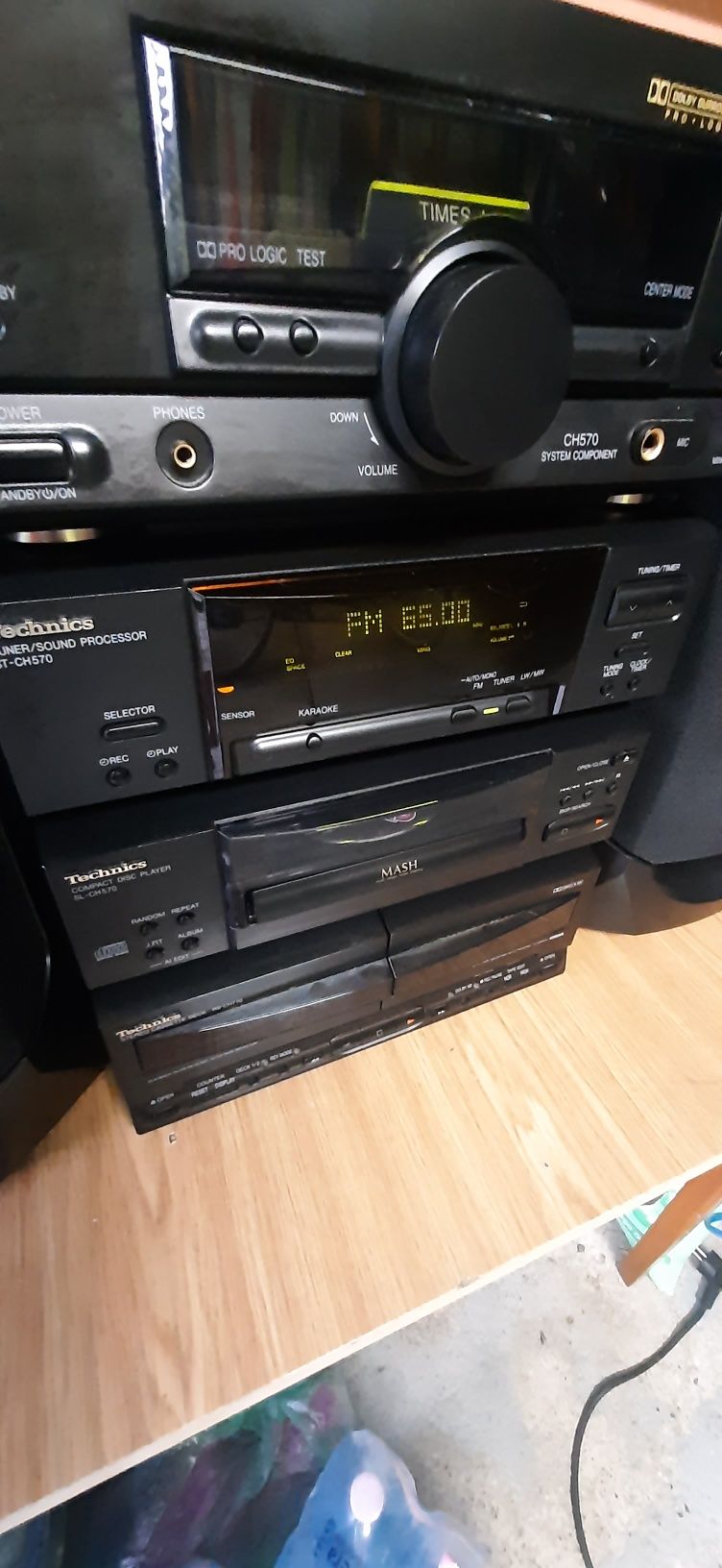 Wieża Technics zestaw.