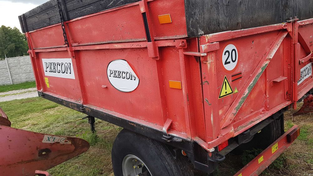 Przyczepa wywrotka 7 tonowa,jednoosiowa,zarejestrowana,transport