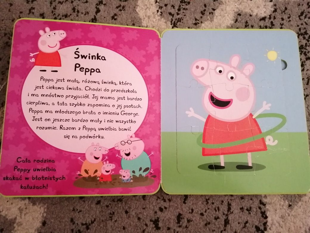 Książeczka peppa z piankowymi puzzlami