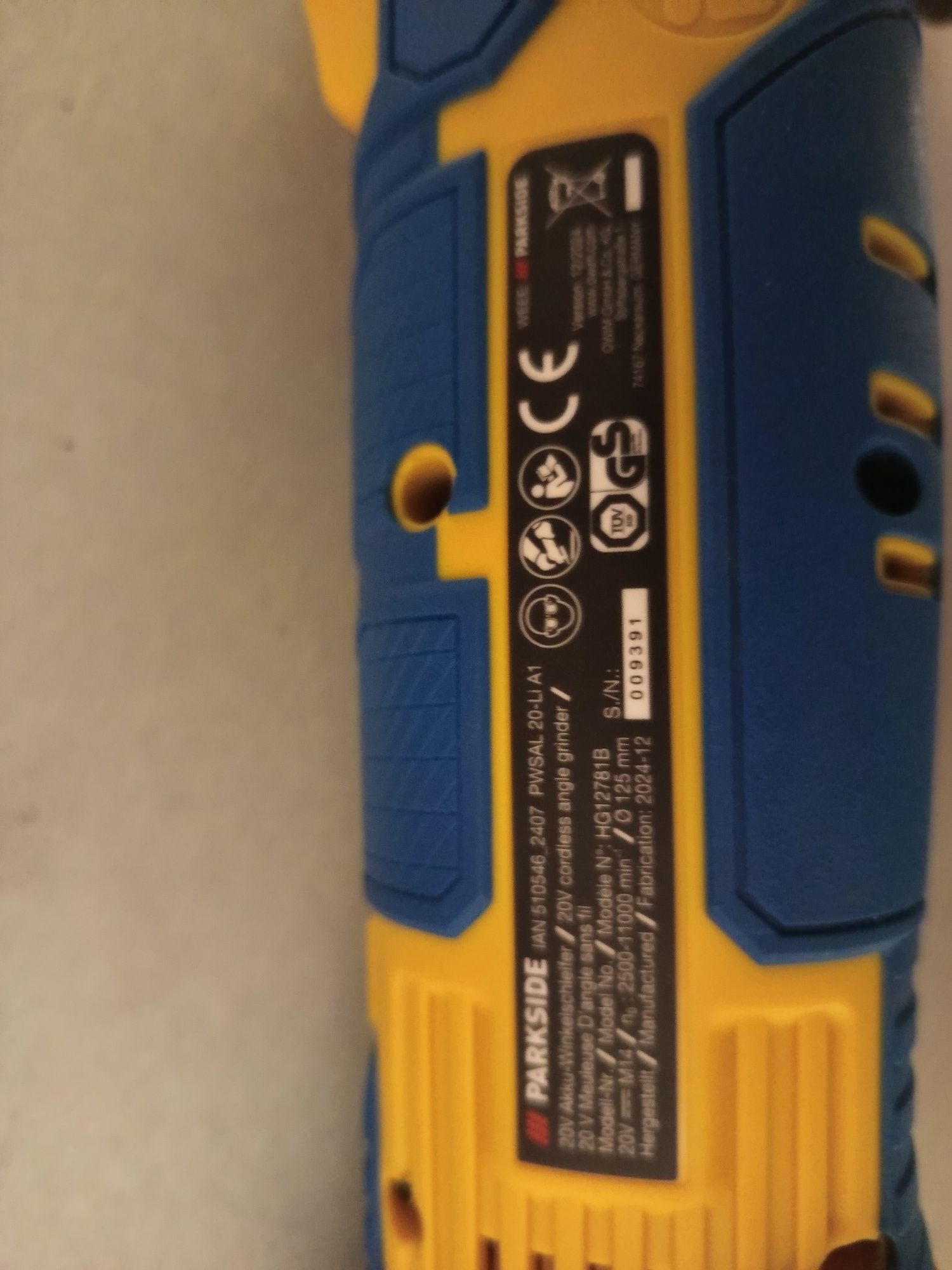 Rebarbadora  Parkside X20, (só a maquina)