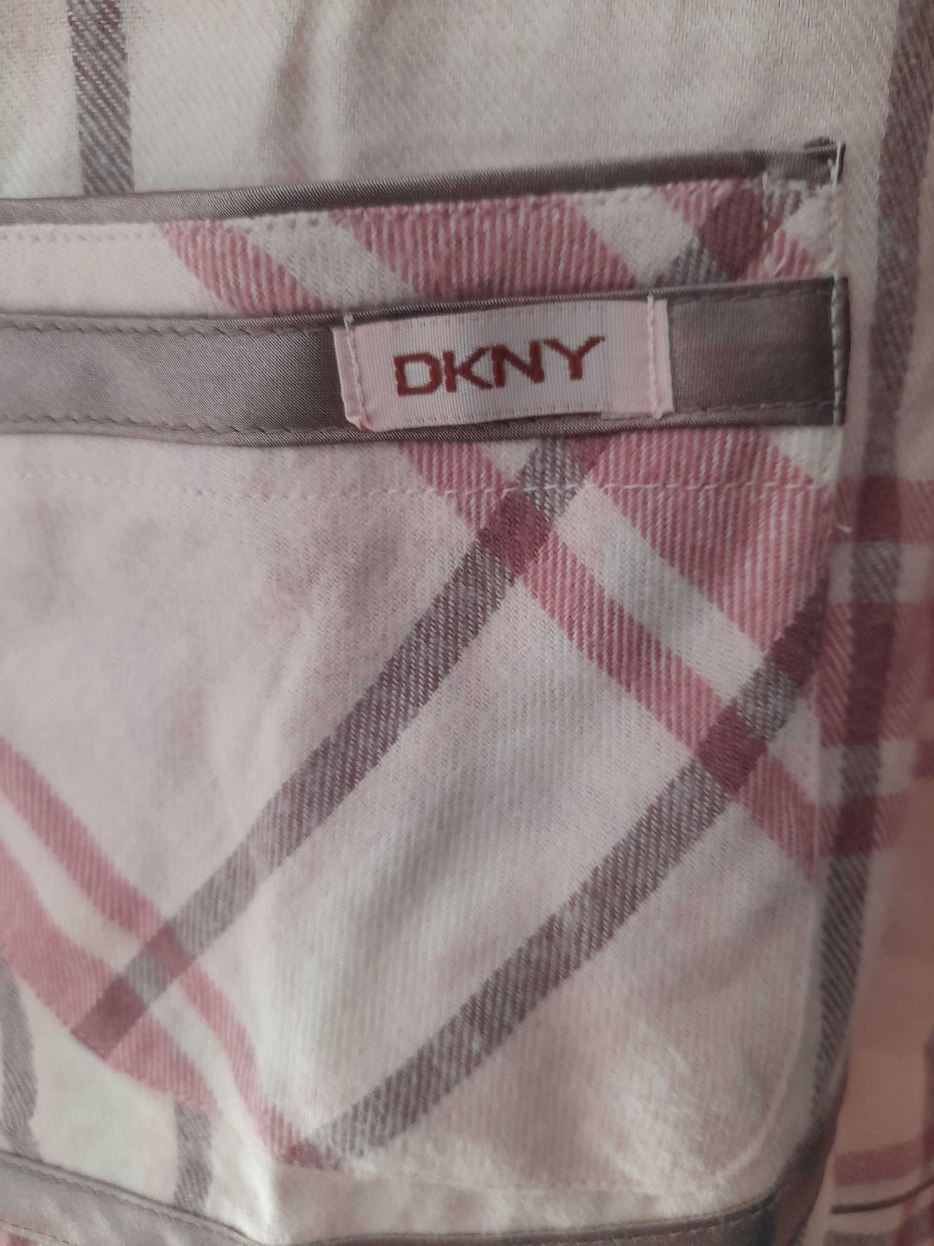 DKNY koszula nocna krata M nowa oryginał 38 z metkami bawełna