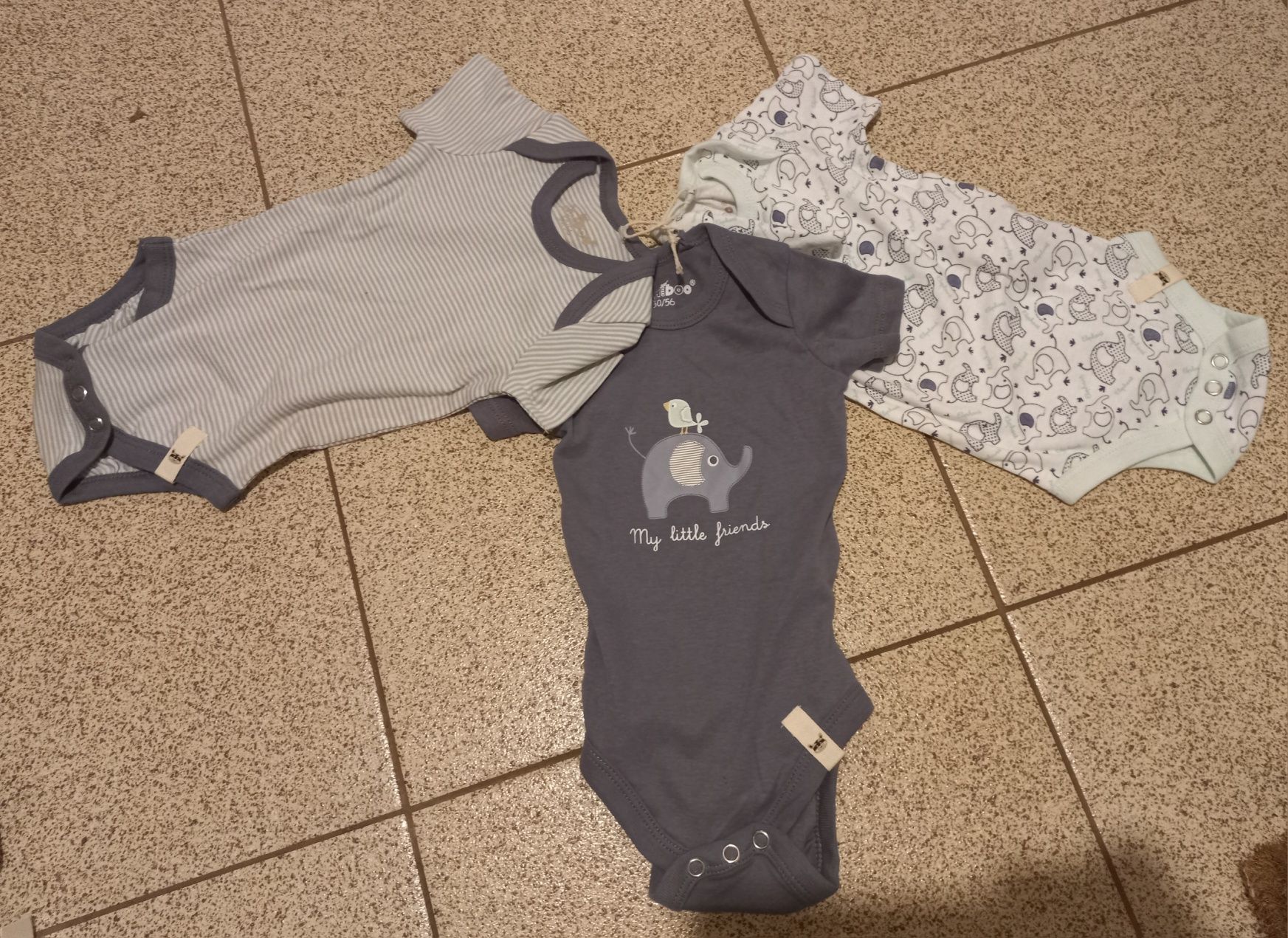 14. Nowe ! Body 50/56 3 szt 100% bawełna