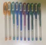 Canetas Uniball (várias cores) - Material escolar