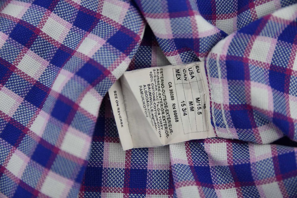 PAUL&SHARK koszula męska w kratkę bawełna casual długi rękaw 40
