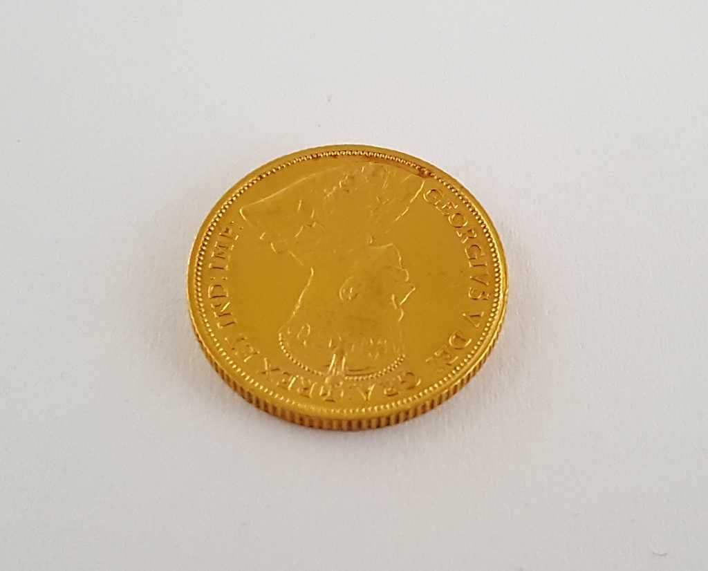 Złota moneta 5 Dolarów Kanadyjskich 1913 rok - Król Jerzy V - ładna