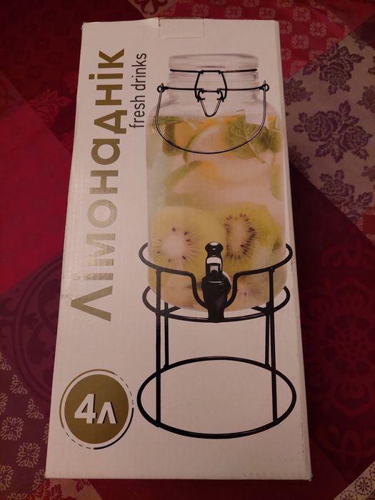 Лимонадник 4л на метал. стойке