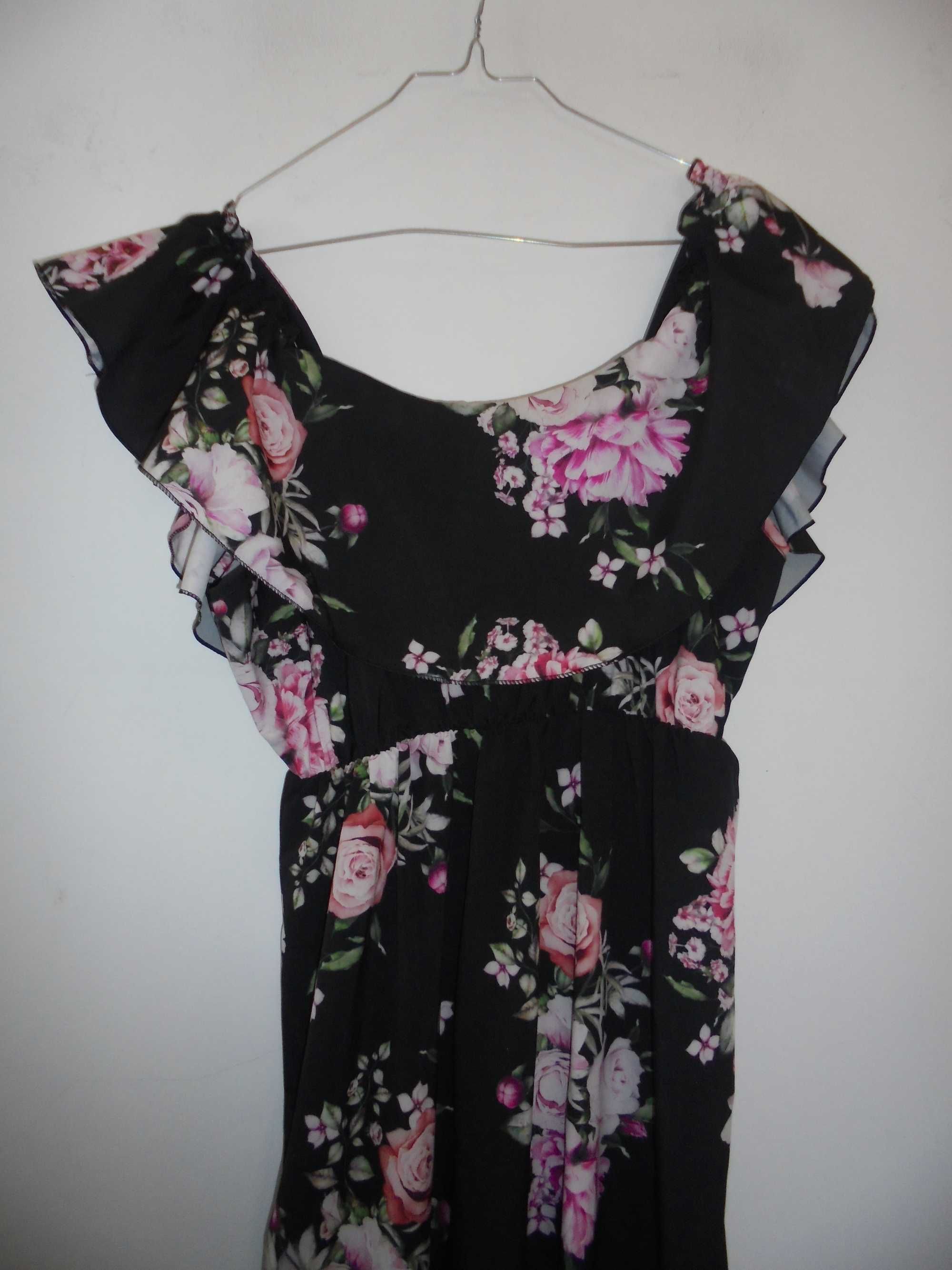 vestido de senhora muito florido