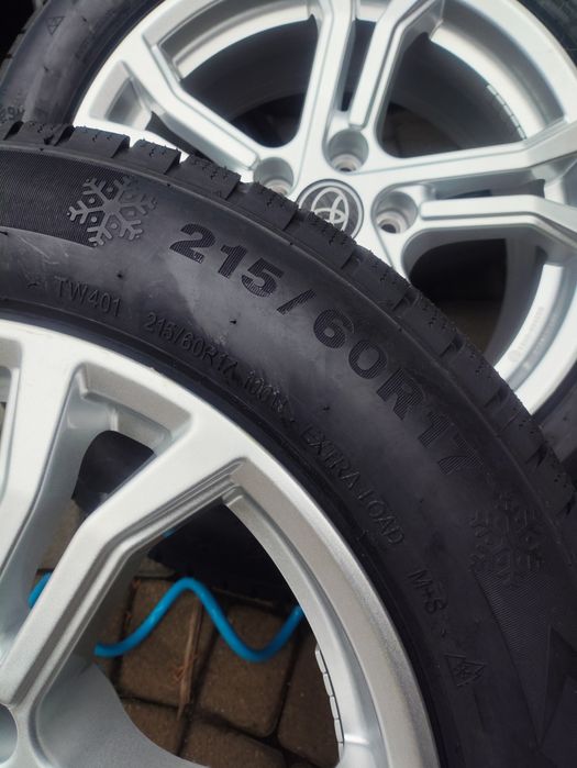 Nowe koła zimowe 17 5x114,3 czujniki tpms toyota RAV4 Avensis c-hr chr
