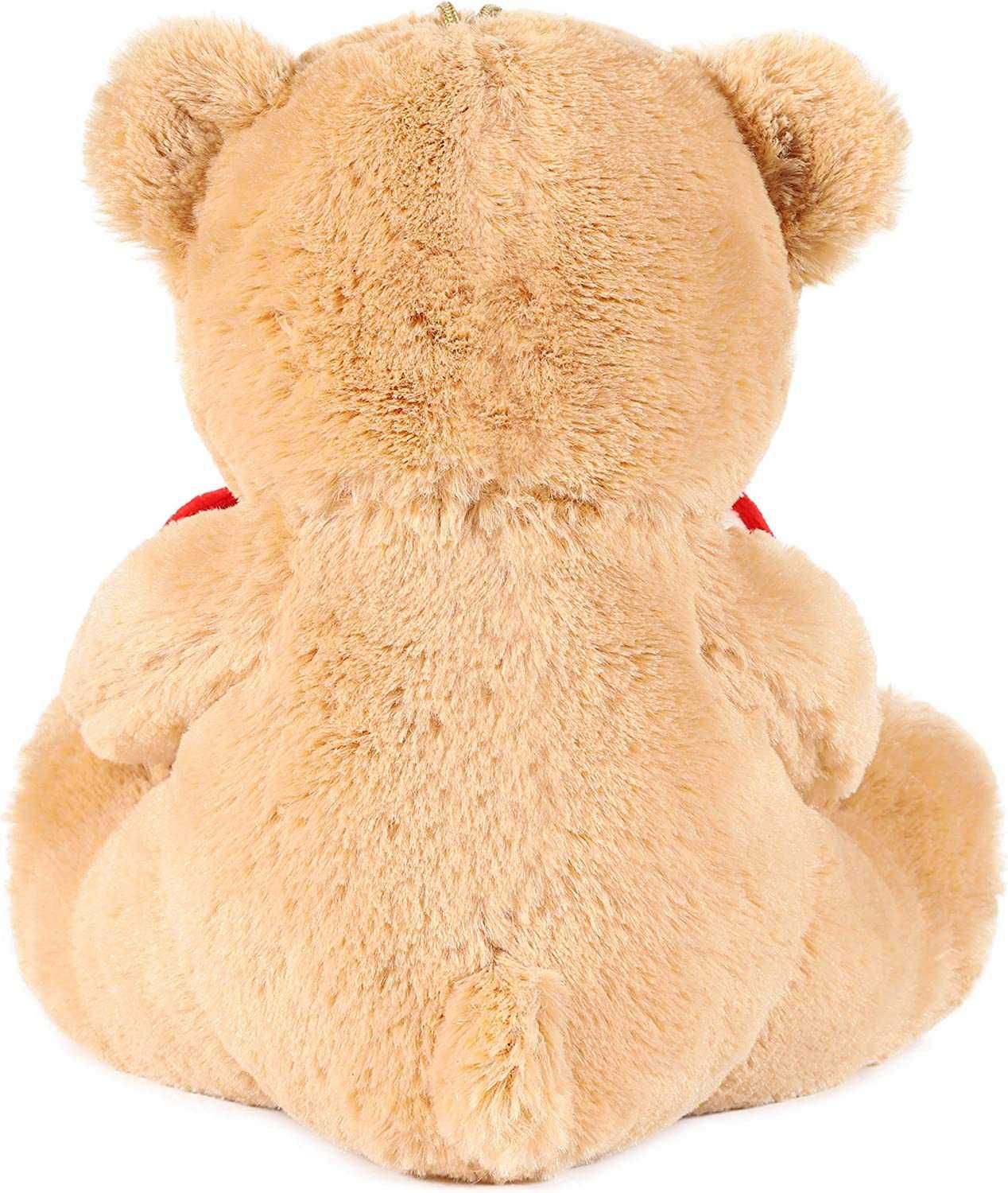 Urso de peluche com coração [vermelho ou rosa] - NOVO