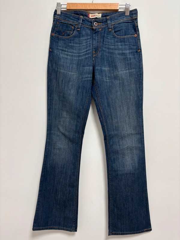 Levi's 629 W28 L32 Damskie Spodnie Jeansowe Bootcut Granatowe