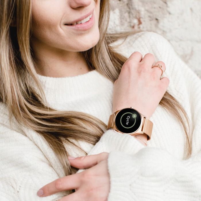 Zegarek Smartwatch dla Kobiety Ekskluzywny - Złoty  Prestiżowy OKAZJA