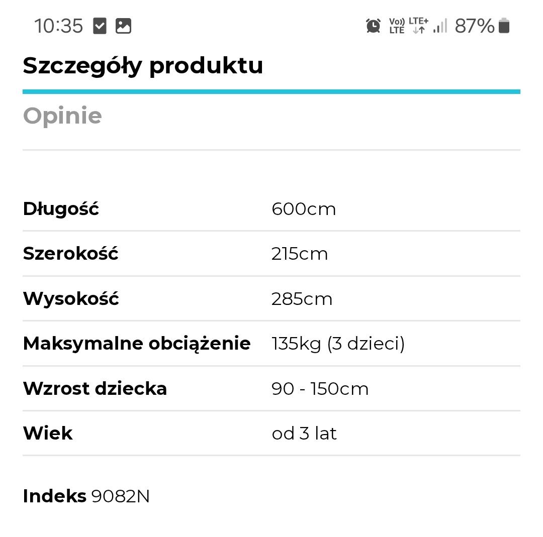 Dmuchaniec zjeżdżalnia trampolina