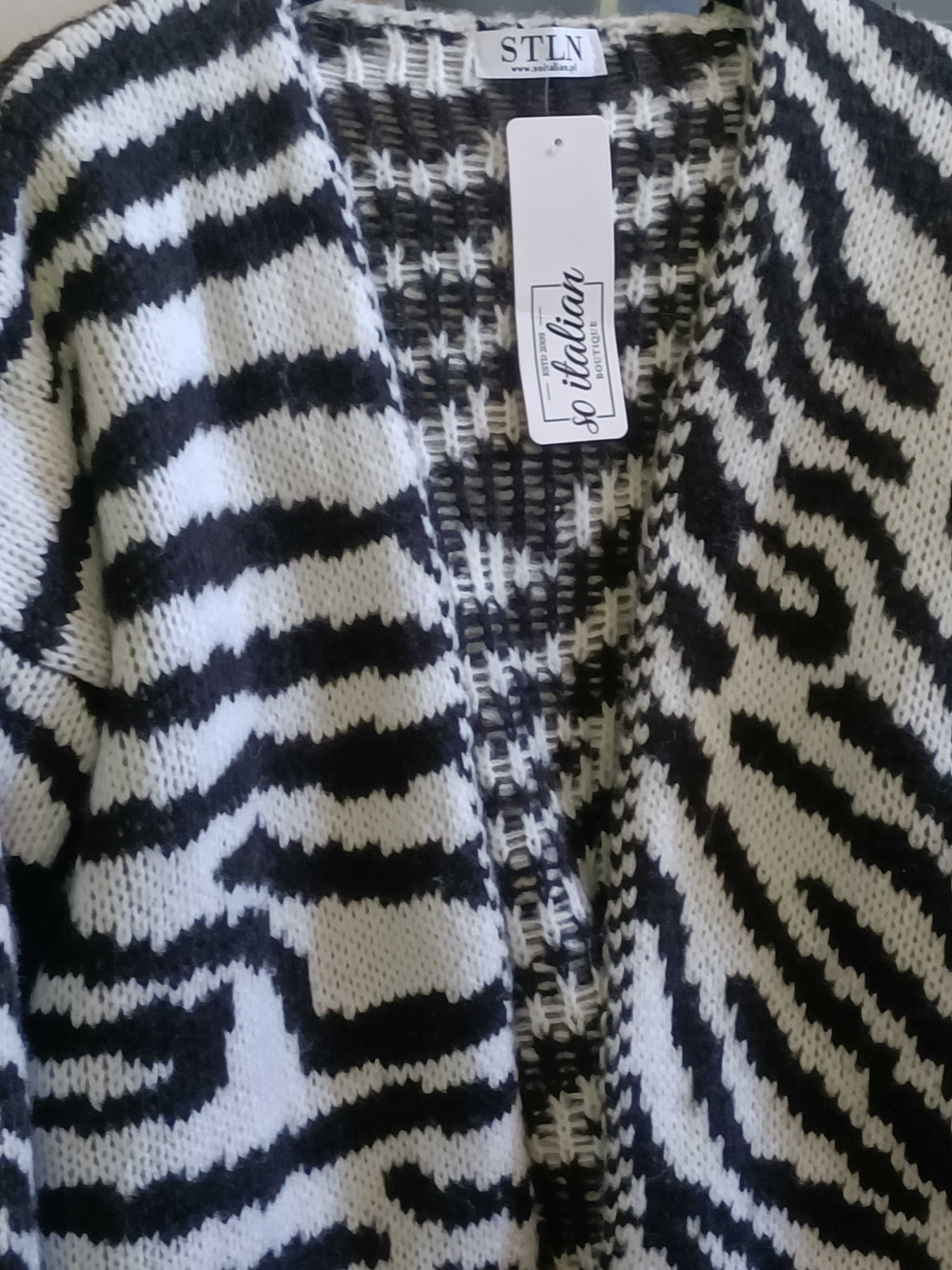 Soitalian sweter w panterkę M nowy