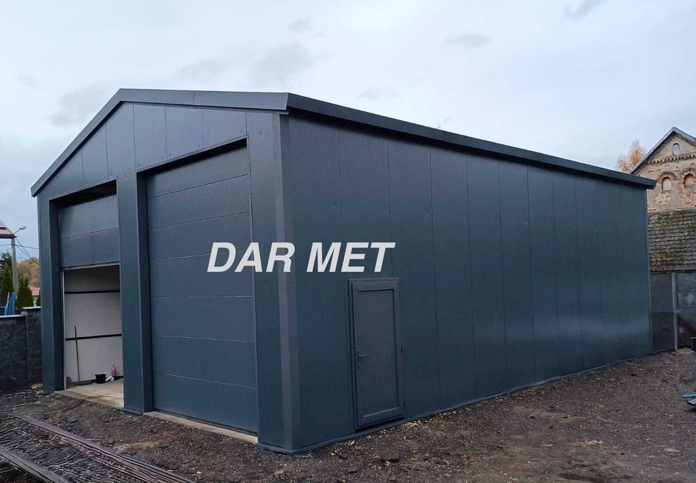 Hala Garaż Wiata Warsztat Magazyn Konstrukcja Stalowa Projekt Dar Met