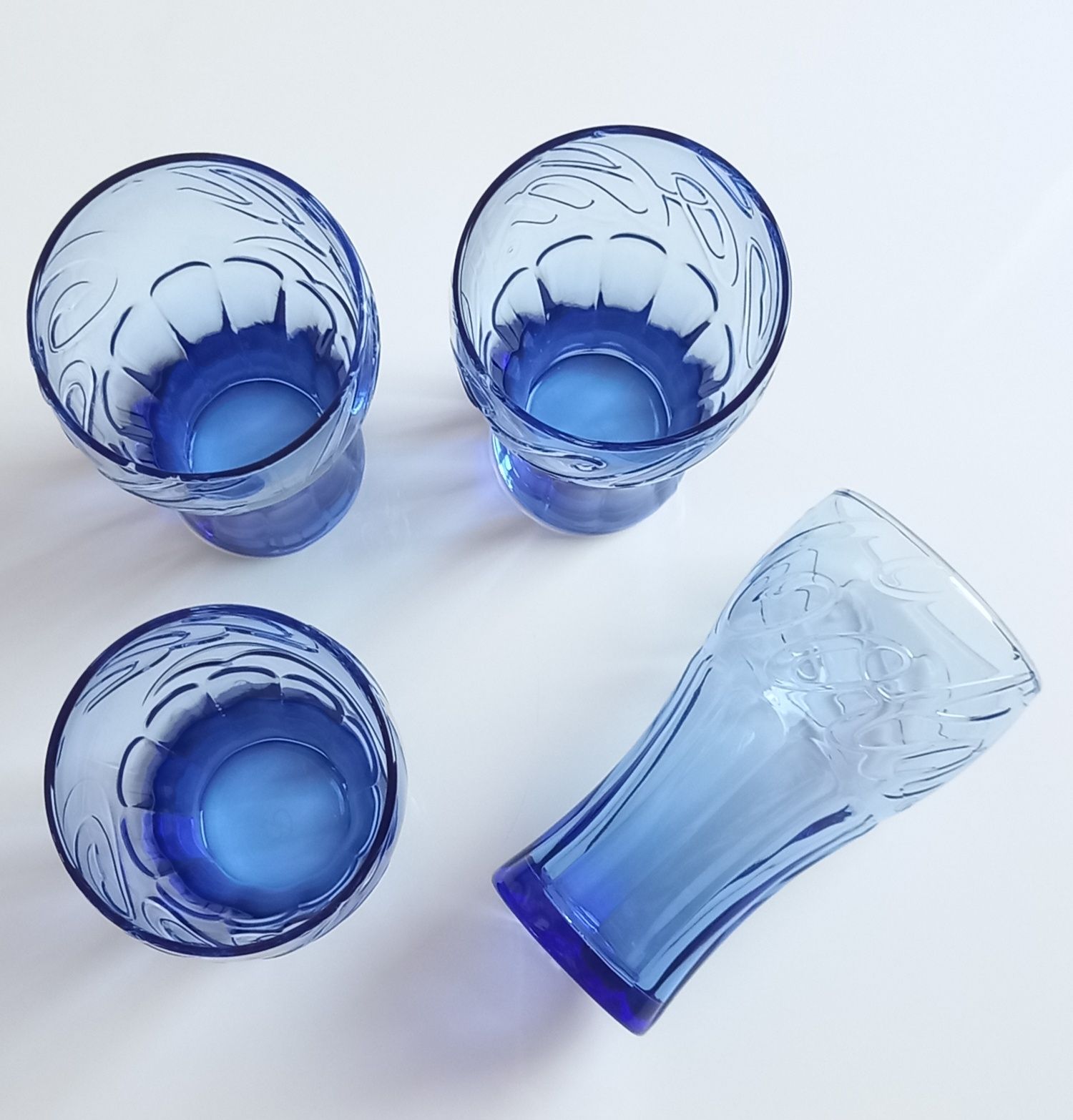 Szklanki Coca-cola szafir kobalt NOWE 4 sztuki + 2 sztuki gratis