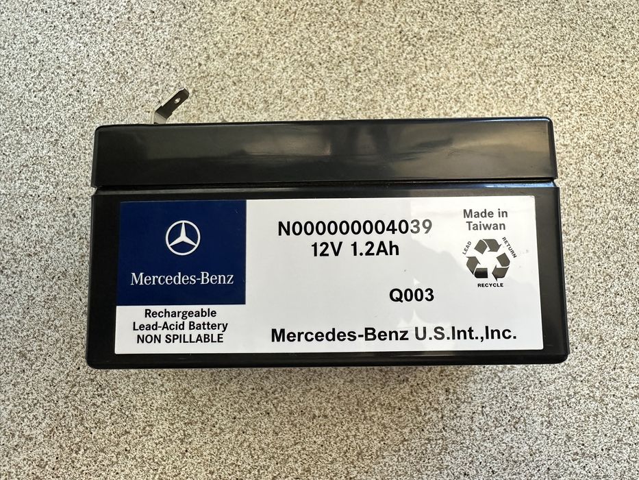 Akumulator dodatkowy Mercedes 12V 1,2Ah