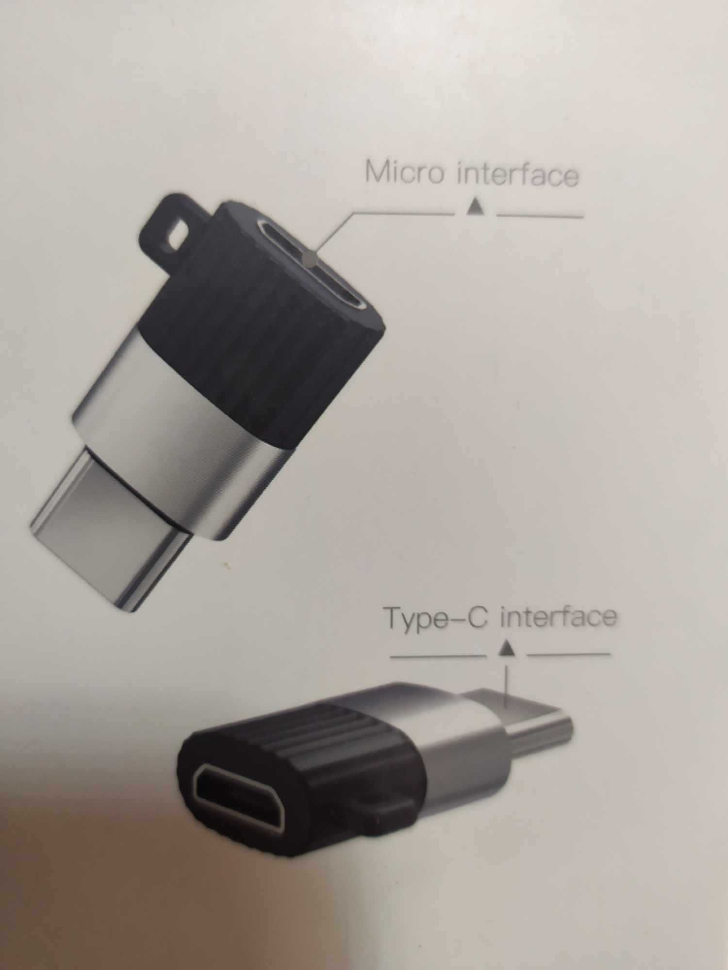 XO Adapter  micro USB do USB Typ C czarny