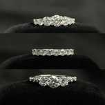 Каблучки з муассанітами 1.42, 0.8 та 1.1 ct