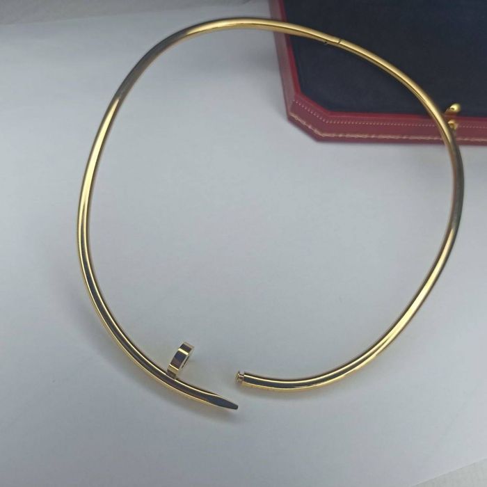 Гвоздь на шею цвях на шию, реальні фото, лимонне золото, cartier