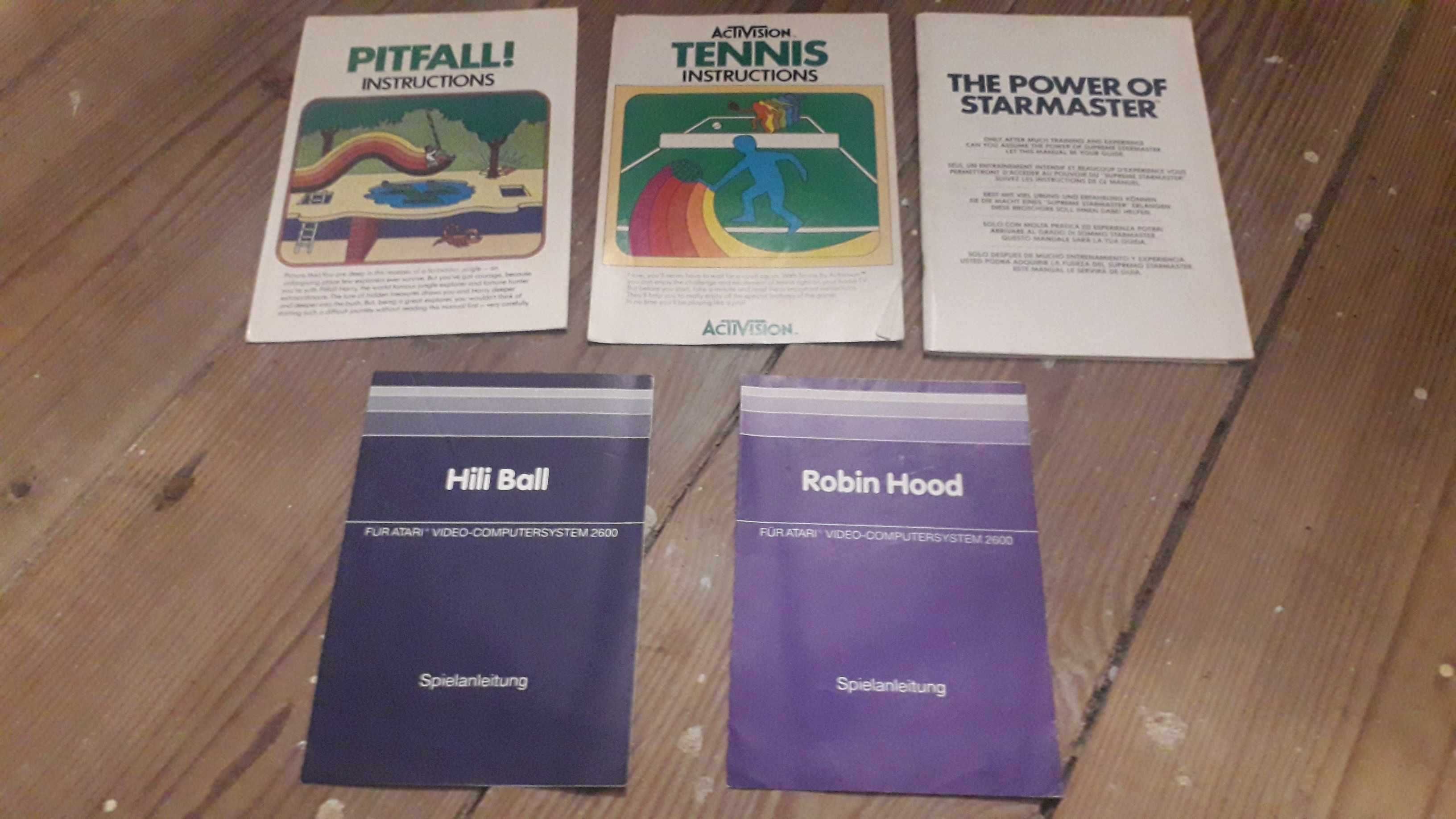 Diversos (12) manuais jogos ATARI 2600 a 2 euros cada