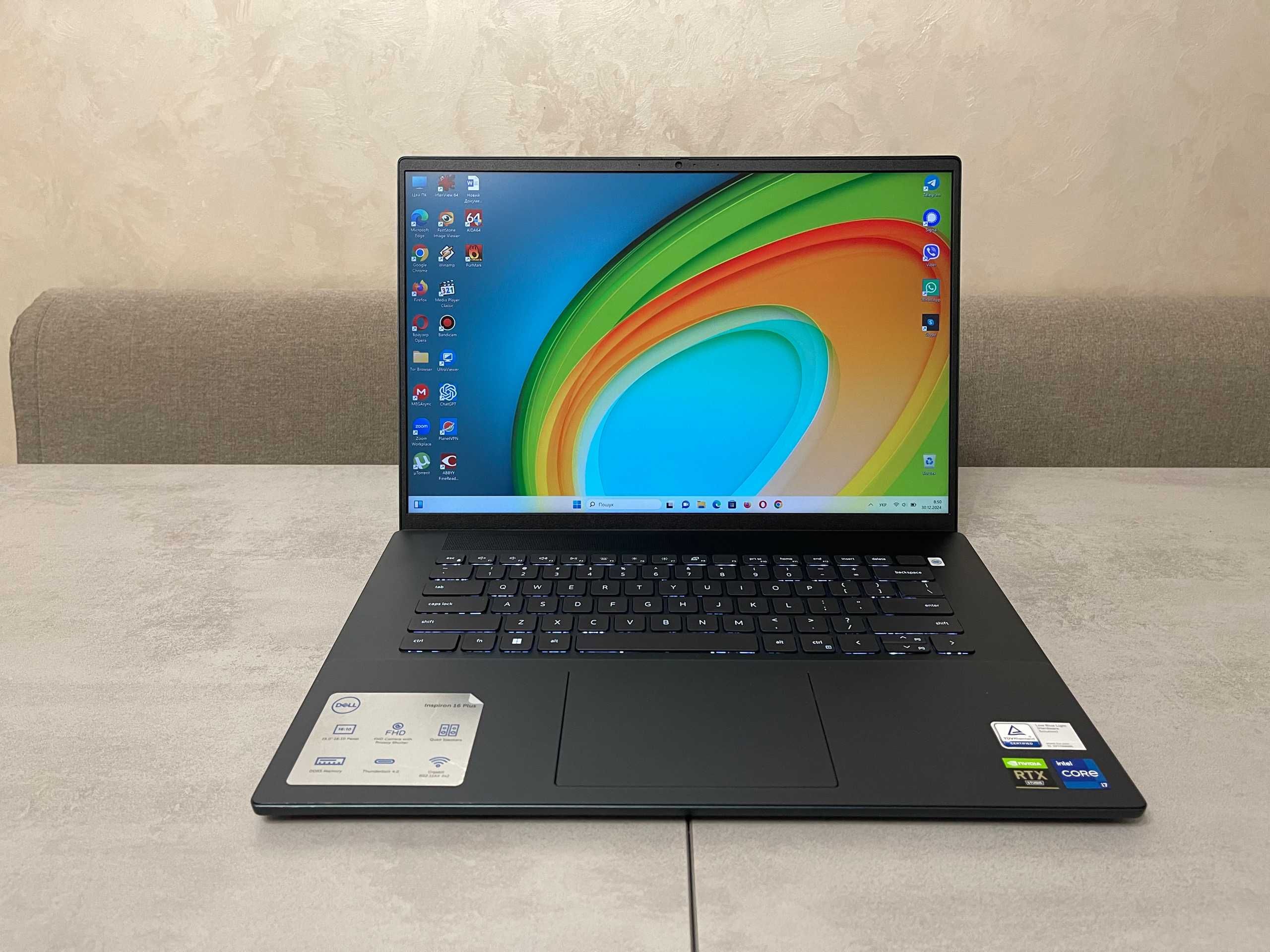 Dell Inspiron 16 Plus 7620, 16" 3K, i7-12700H, 32GB, 1TB, RTX3060 6GB