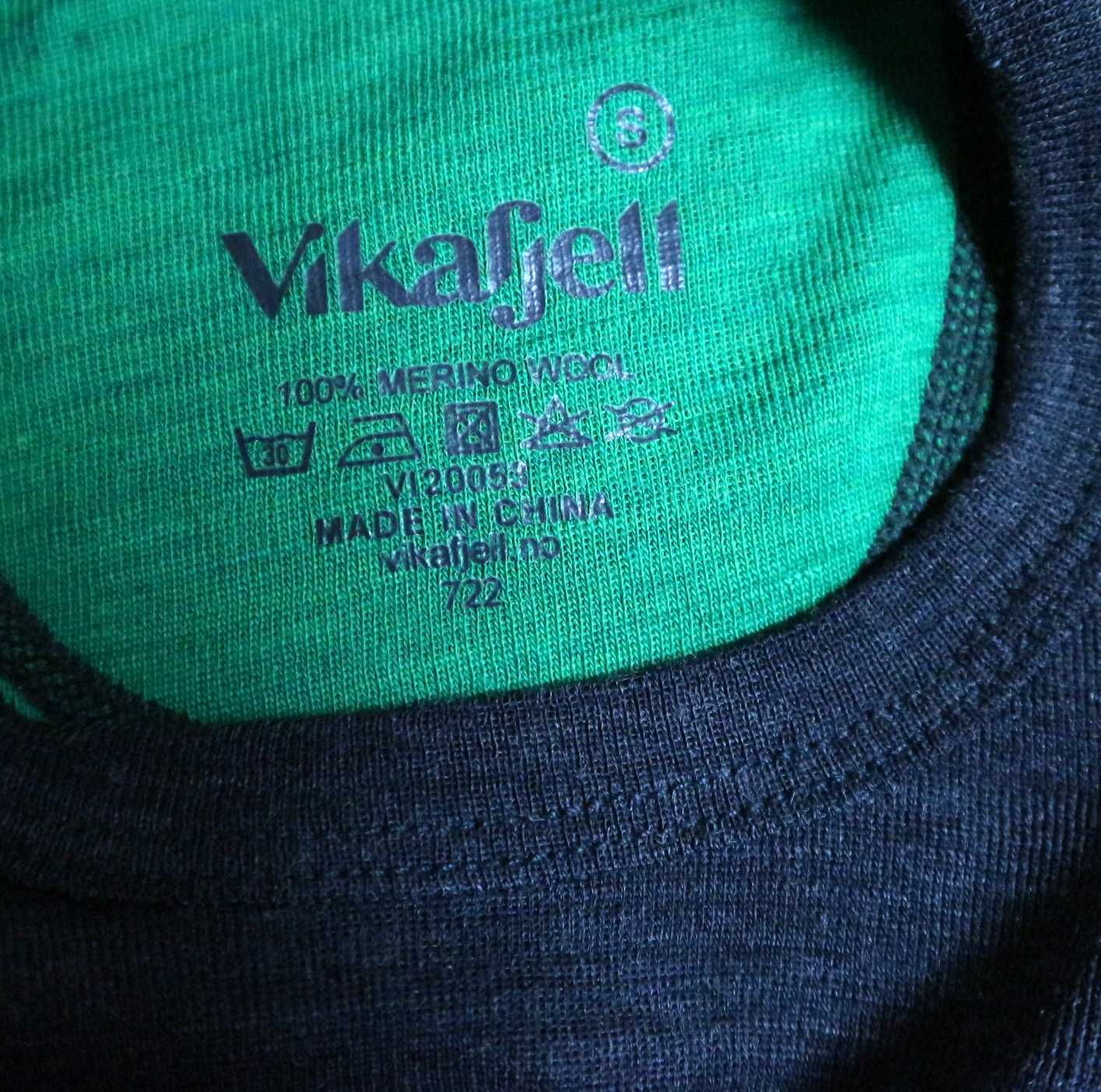 Vikafjell koszulka outdoorowa termiczna 100% merino wool S