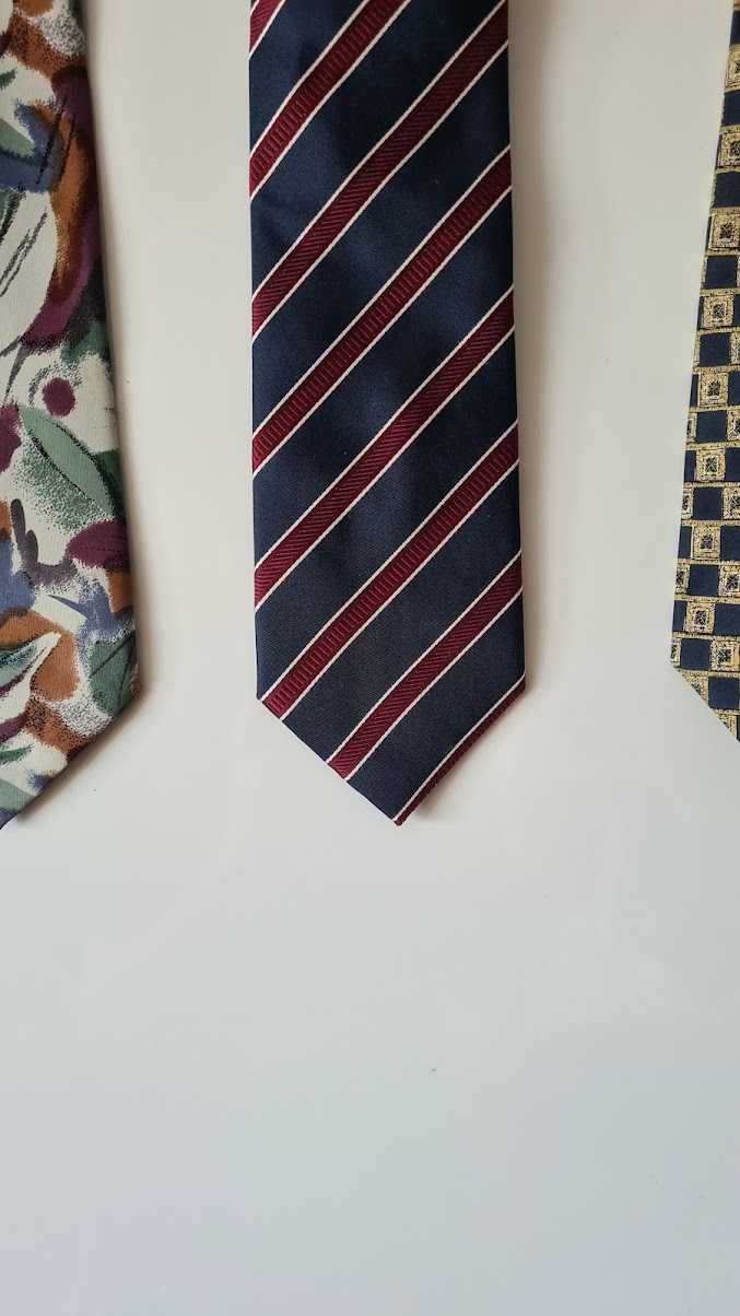 krawaty jedwabne w bardzo dobrym stanie - 9 sztuk