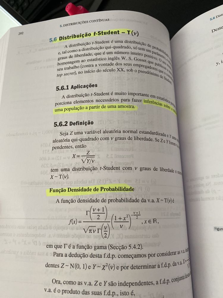 Probabilidade e estatística - Livro