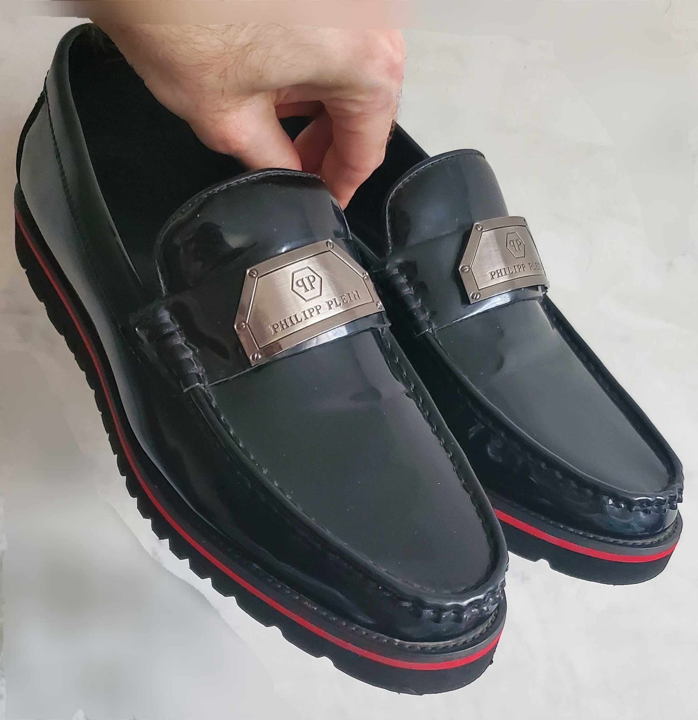 туфли лоферы philipp plein слипоны мокасины 41х43р