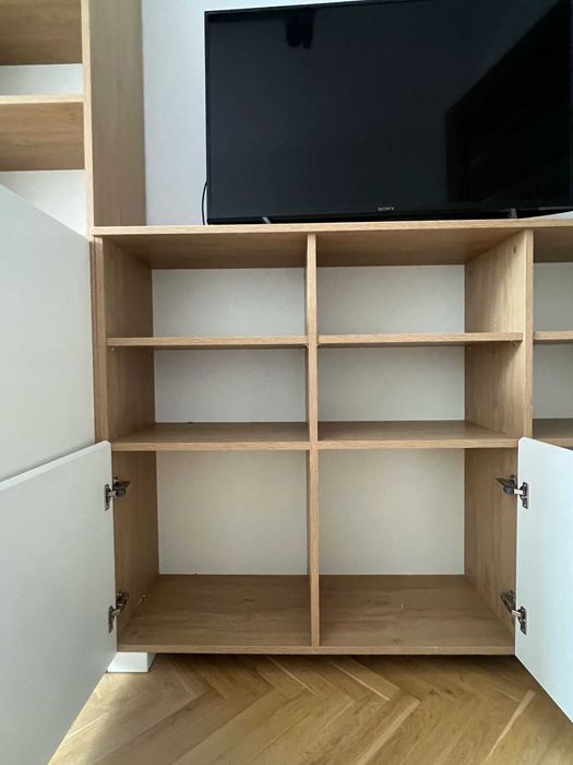 Zestaw mebli MEBLIK OAK Regał wysoki 100 x OAK + Regał niski 150 OAK