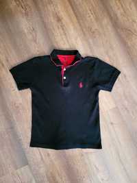 Czarne Polo Ralph Lauren 140 dla chłopca