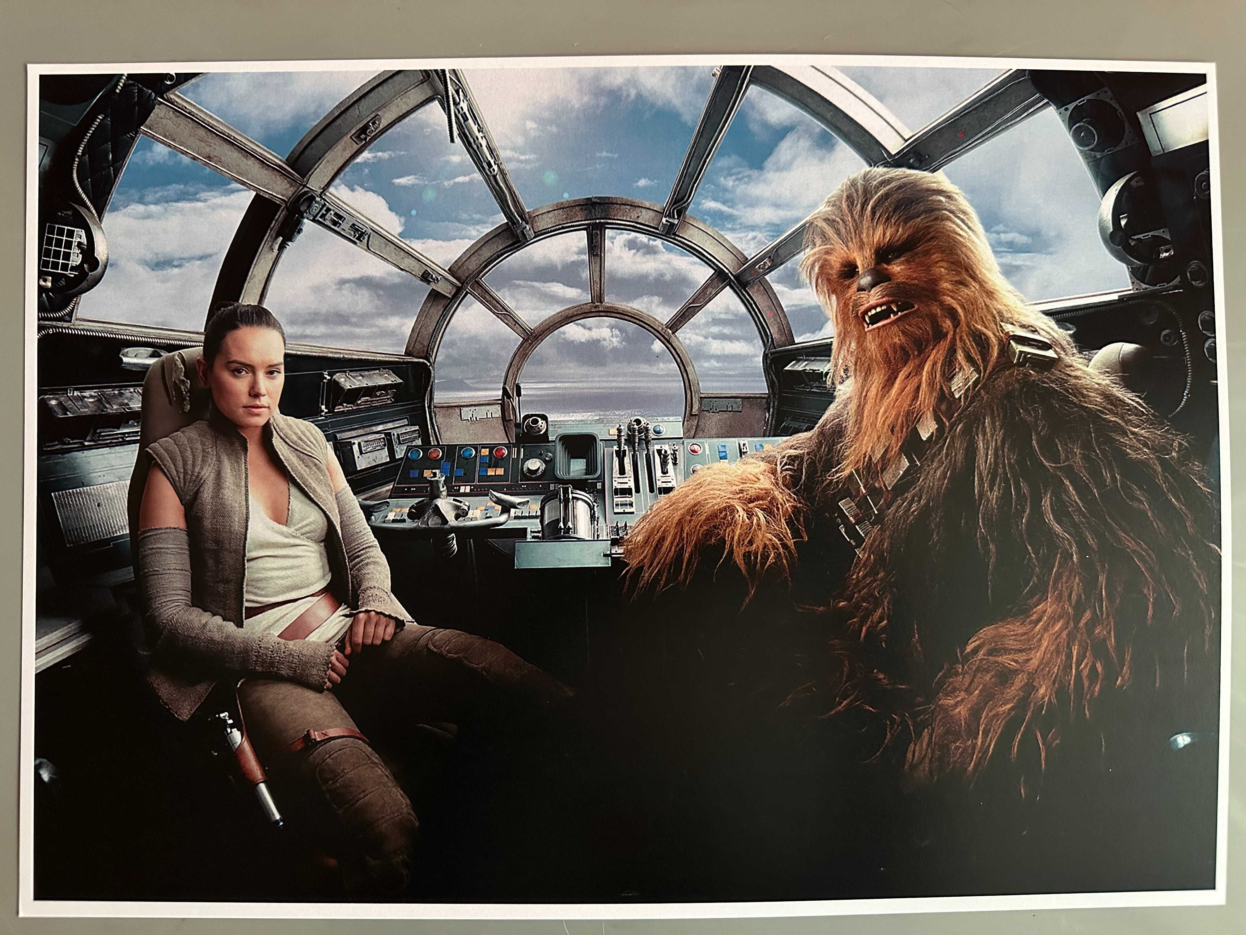 Plakat Star Wars Gwiezdne Wojny Rey Chewbacca Poster A3 Na Prezent