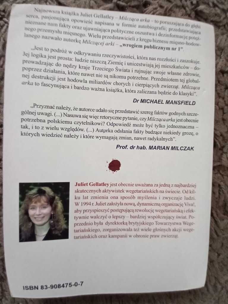 Milcząca arka, mięso - zabójca świata - 
Juliet Gellatley, Tony Wardle