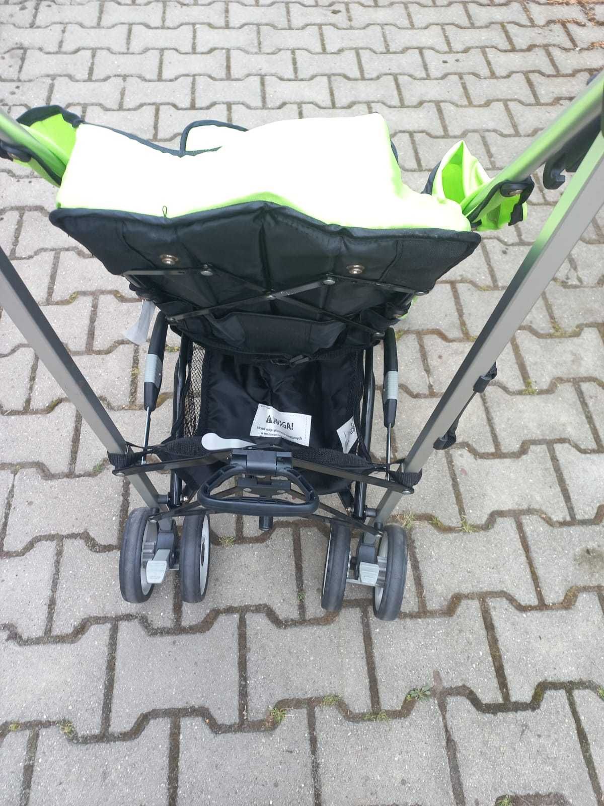 Caretero Alfa Zielony wózek spacerowy dla dzieci JAK NOWY