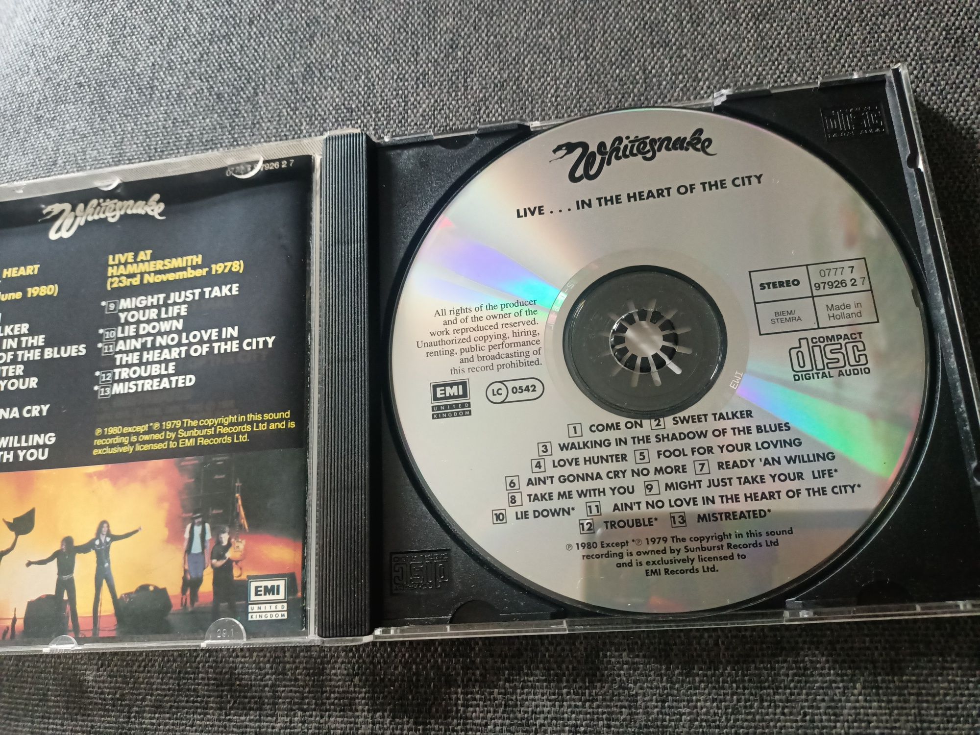 Whitesnake - Live...In The Heart Of The City (vg+)