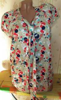 Блуза-футболка,кофтинка натуральна тканина,батал,54-56р