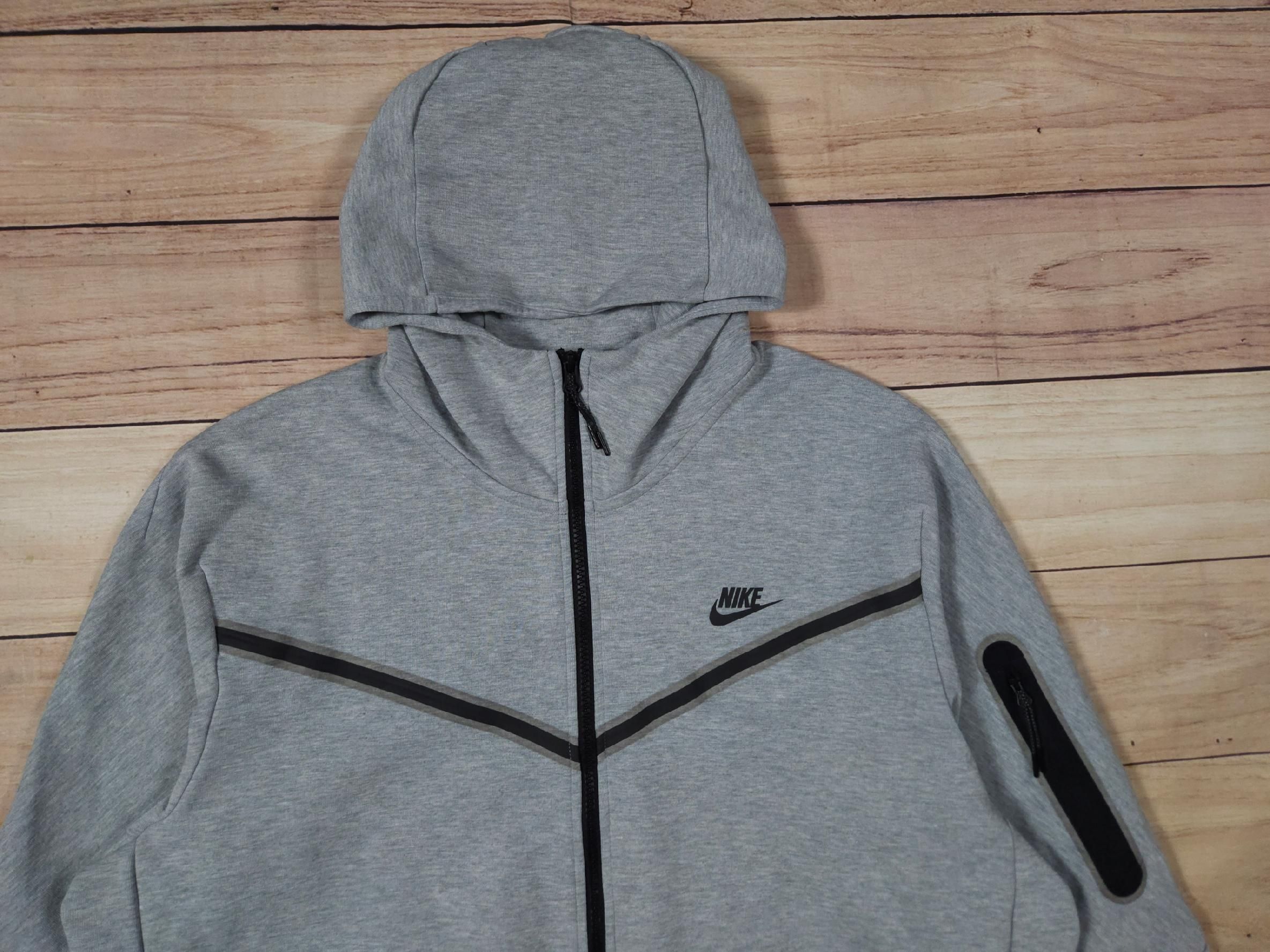 NIKE Tech Fleece Bluza Szara Męska r. XL