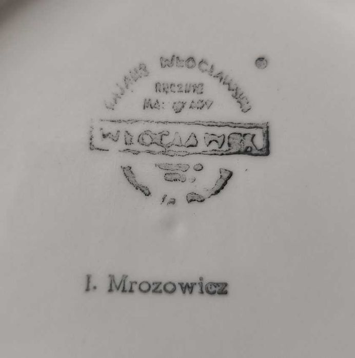 Talerz Deserowy Kolor Fajans Włocławek -  19 cm