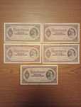 Zestaw Banknotów Węgry 100 Pengo 1945 - 5 sztuk