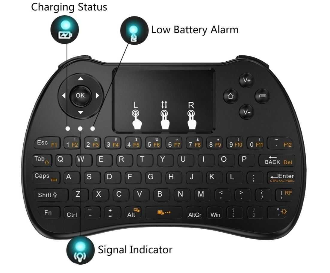 Mini klawiatura WiFi OPAU H9