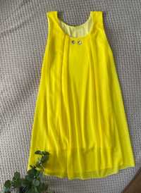Żółta sukienka letnia