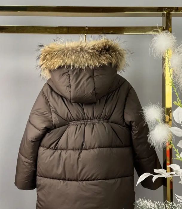 Зимова куртка для дівчинки, зимовий пуховик для дівчинки 98-122