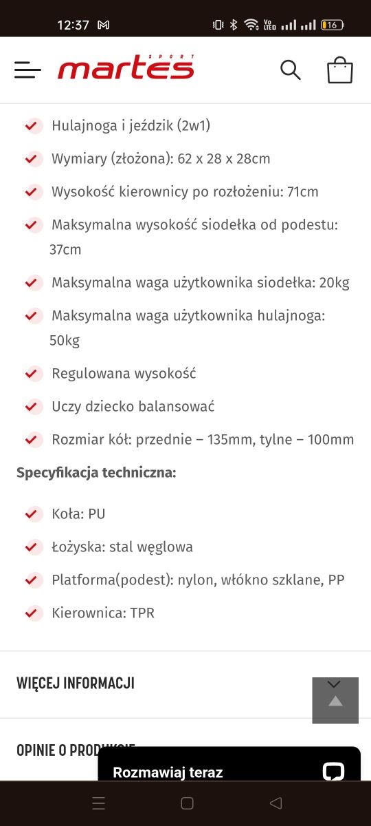 Hulajnoga trójkołowa