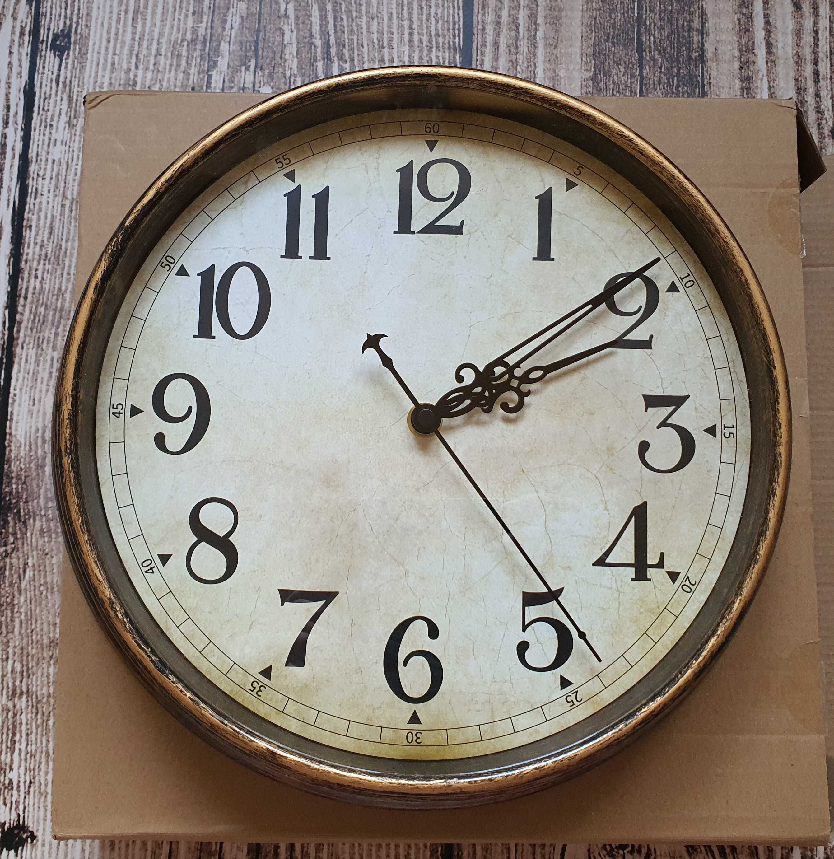 Zegar ścienny 30 cm w stylu vintage, retro