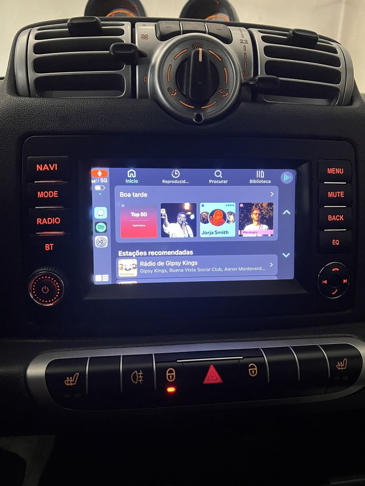 Radio Android smart fortwo 451 Carplay Android Auto Canbus